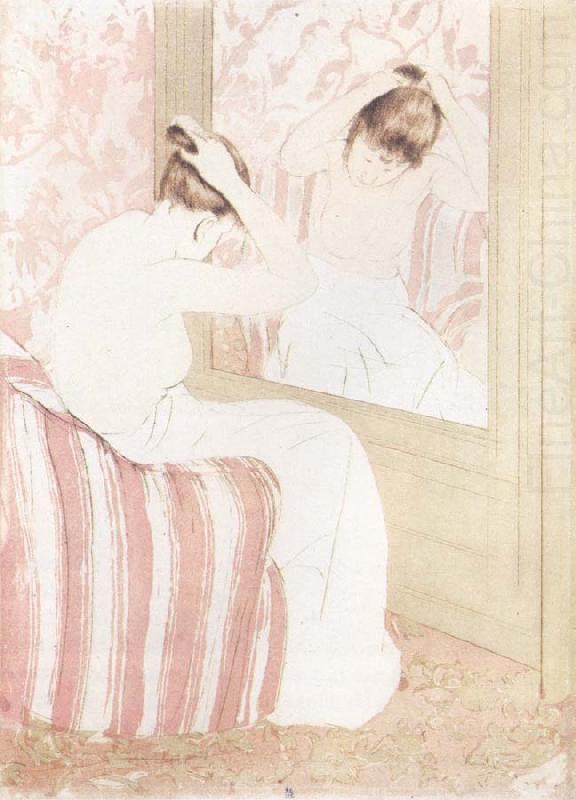 Mary Cassatt The hair style china oil painting image